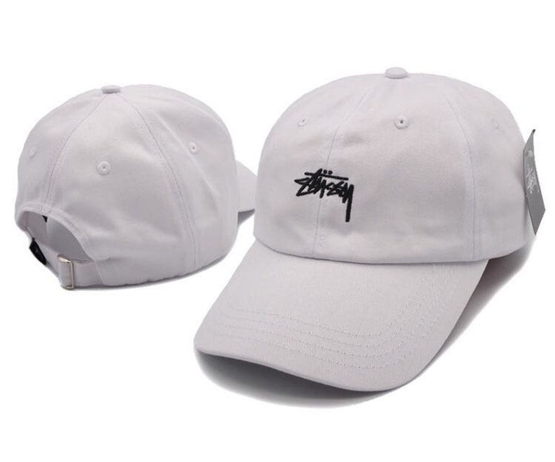 stussy white cap