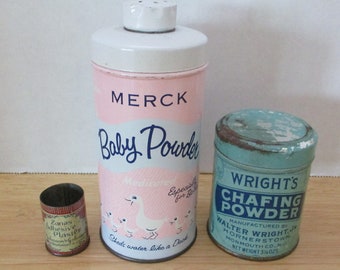 Vintage Baby Powder Tins collection