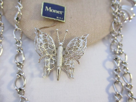 Vintage Collection of Silver tone Monet Jewelry - image 3
