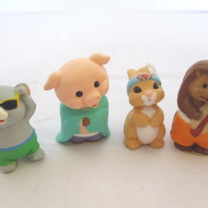 Vintage Hallmark Miniature Figurines: Summer Beach & Picnic Decor