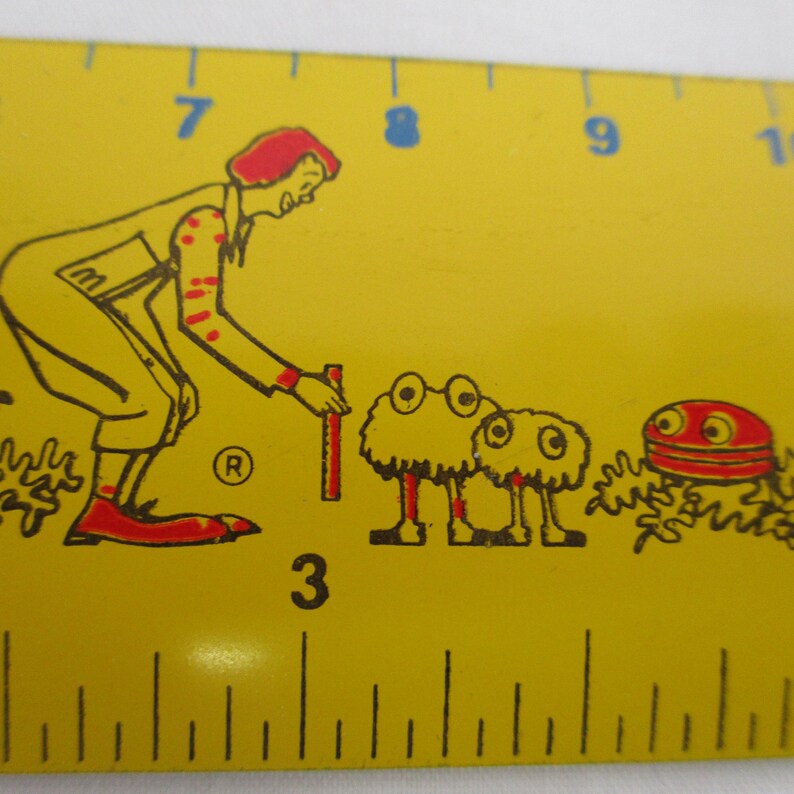 McDonalds Restaurant, Vintage McMetrics Ruler, Retro Collectible Memorabilia image 6