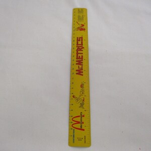 McDonalds Restaurant, Vintage McMetrics Ruler, Retro Collectible Memorabilia image 8