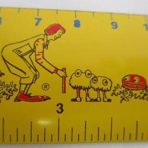 McDonalds Restaurant, Vintage McMetrics Ruler, Retro Collectible Memorabilia image 10
