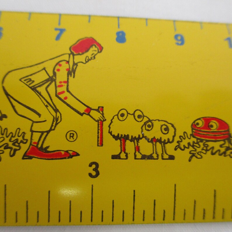 McDonalds Restaurant, Vintage McMetrics Ruler, Retro Collectible Memorabilia image 10