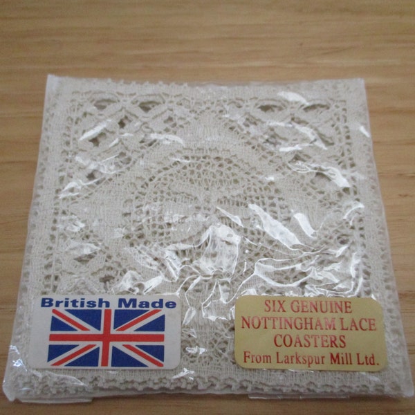 Vintage Nottingham Lace Coasters