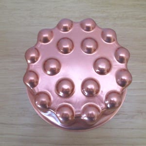 Vintage Copper Jello Mold: Retro Kitchen Decor (4-Cup) imagen 1
