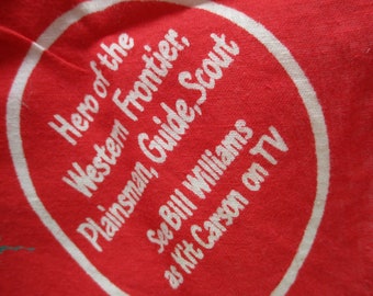 Vintage Kit Carson Coca-cola Bandana - Western TV Collectible - Etsy