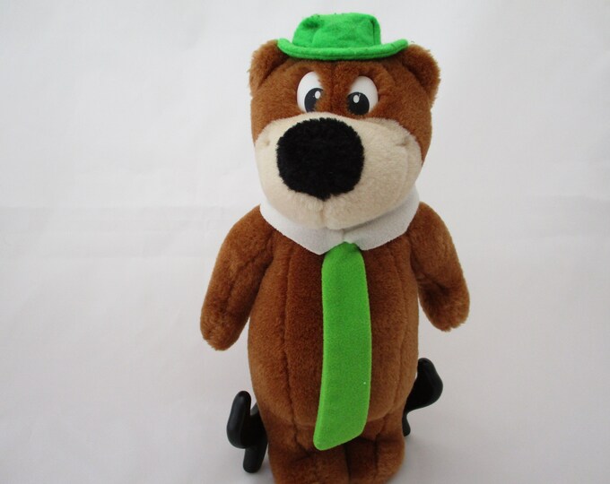 YOGI BEAR Plush Toy 1995 Hanna Barbera 10 Inches Tall Green Etsy