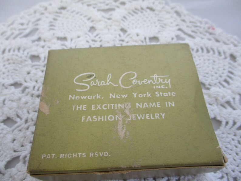 VINTAGE Sarah Coventry 1961 Silver tone Cuff links original box Olympic 2 sets