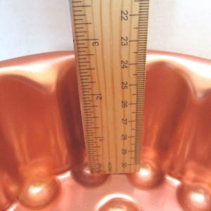 Vintage Copper Jello Mold: Retro Kitchen Decor (4-Cup) imagen 10