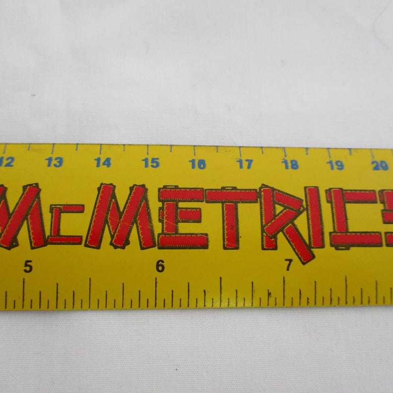 McDonalds Restaurant, Vintage McMetrics Ruler, Retro Collectible Memorabilia image 1