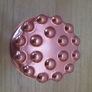 Vintage Copper Jello Mold: Retro Kitchen Decor (4-Cup) imagen 6