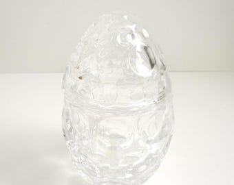 Shannon Crystal Egg Designs of Ireland, Fairy Light or Candy Container, Irish Crystal Collectible