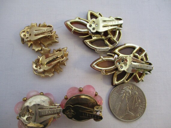 Vintage Lot of  Lisner Clip On Earrings - image 8