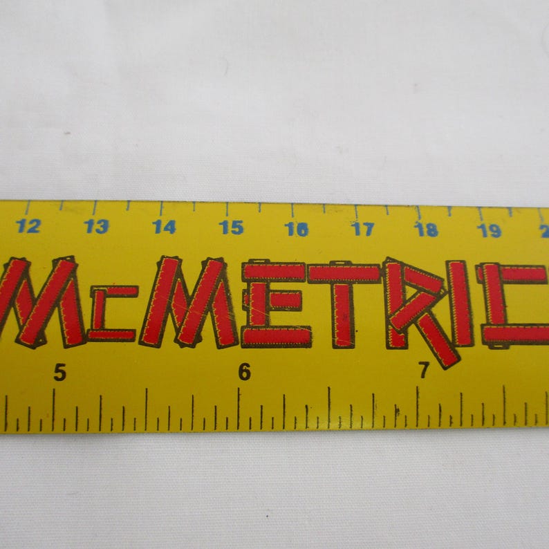 McDonalds Restaurant, Vintage McMetrics Ruler, Retro Collectible Memorabilia image 9