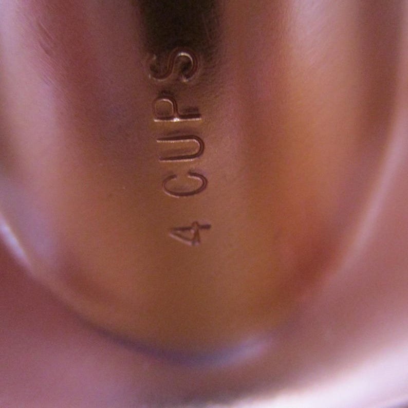 Vintage Copper Jello Mold: Retro Kitchen Decor (4-Cup) imagen 8