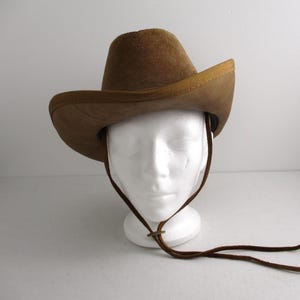 Leather Cowboy Hat Large - Henschel Skully display picture 3