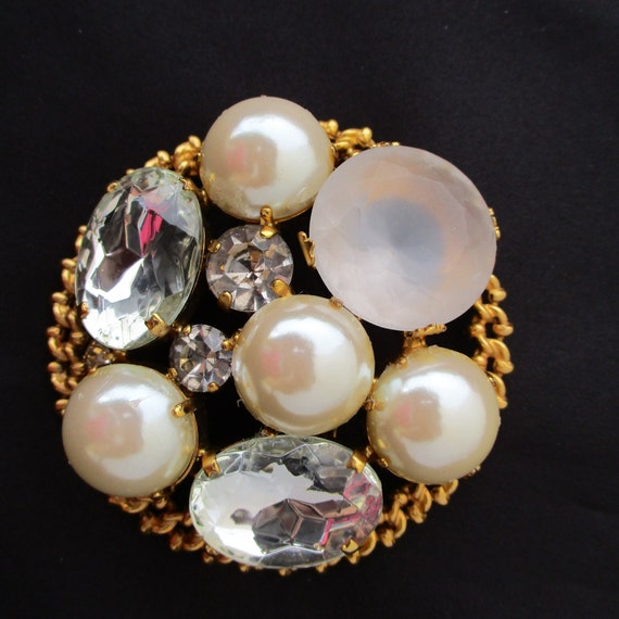 Vintage Large  Brooch, Les Bernard Designer - image 1