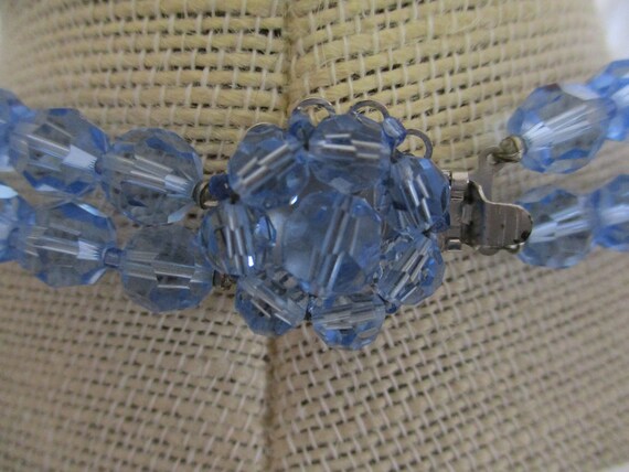 Vintage Marvella,Blue Crystal Bead Necklace - image 9