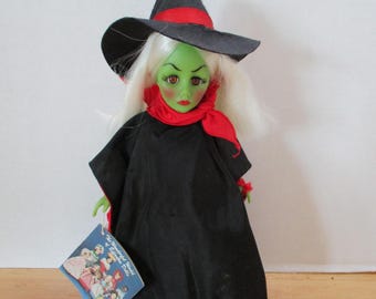 Effanbee Wicked Vintage Witch Doll Halloween Decor Collectible Spooky Retro Doll