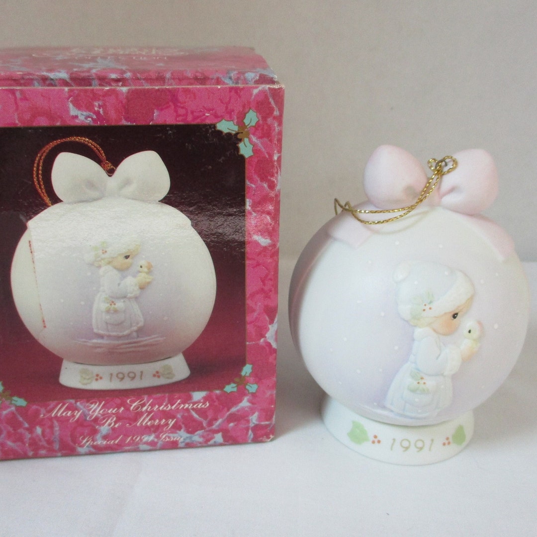 Vintage Precious Moments Christmas Ornament Etsy