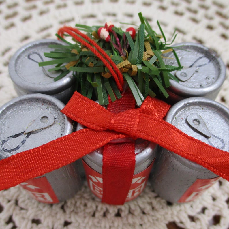 Vintage Novelty Beer Christmas Tree Ornament Etsy