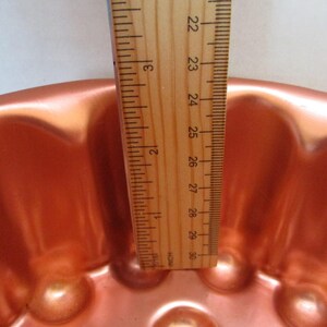 Vintage Copper Jello Mold: Retro Kitchen Decor (4-Cup) imagen 5