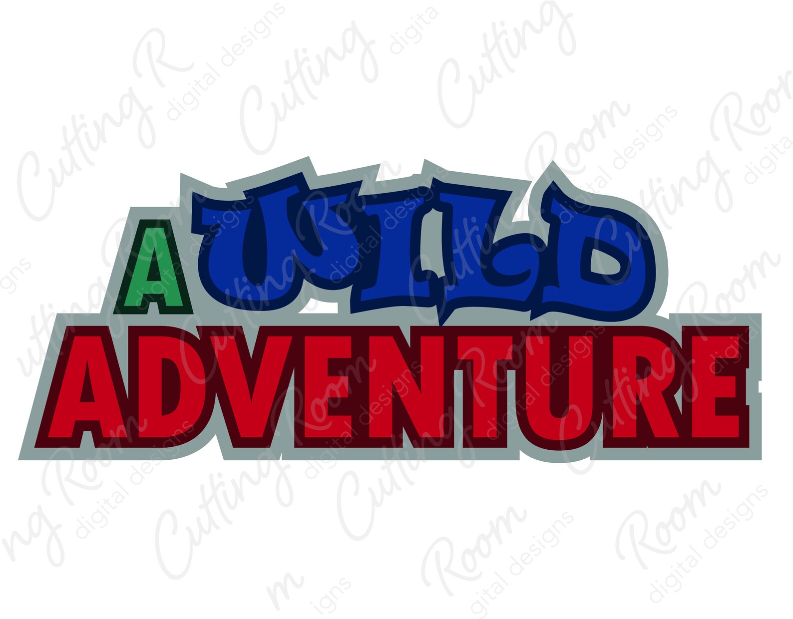 A Wild Adventure Scrapbook Title and Animal Set Digital Etsy
