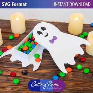 Geist-Leckerli-Box und Halloween-Dekoration - Digitaler Download SVG