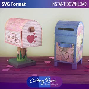 Buzones de Navidad y San Valentín - Descarga digital SVG