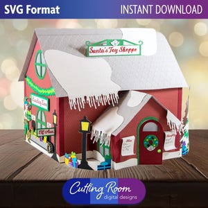 Santa's Toy Shoppe - Weihnachtsdorf Digitaler Download SVG