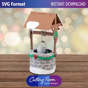 Christmas Village Well Decoration - Digital Download SVG