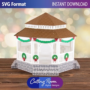 Weihnachtsdorf - Gazebo Urlaub Dekoration - Digital Download