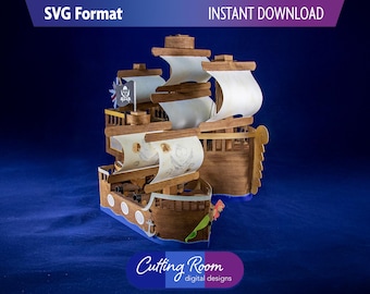 Segelschiff Set - Pilgrim, Kolonist, Piratenschiffe - Digitaler Download SVG