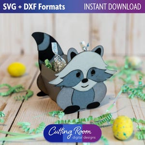 Forest Animal Raccoon Belly Treat en Candy Box - digitale download SVG en DXF