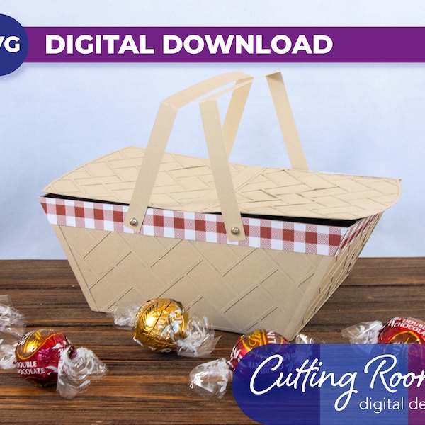 Picnic Basket Treat Box - Digital Download SVG