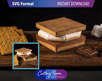 S'more Gift Box - Digital Download SVG