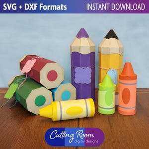 Caja de regalo con dibujo 3D de agradecimiento al profesor (SVG y DXF) - Descarga digital