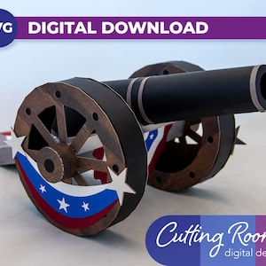 Revolutionary War Siege Cannon - Digital Download SVG