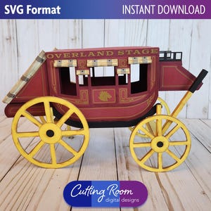 Centrotavola storico della diligenza del selvaggio West - Download digitale SVG