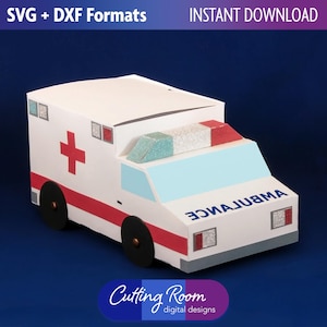 救急箱 - 緊急対応者ギフトボックス - デジタルダウンロード SVG および DXF ファイル