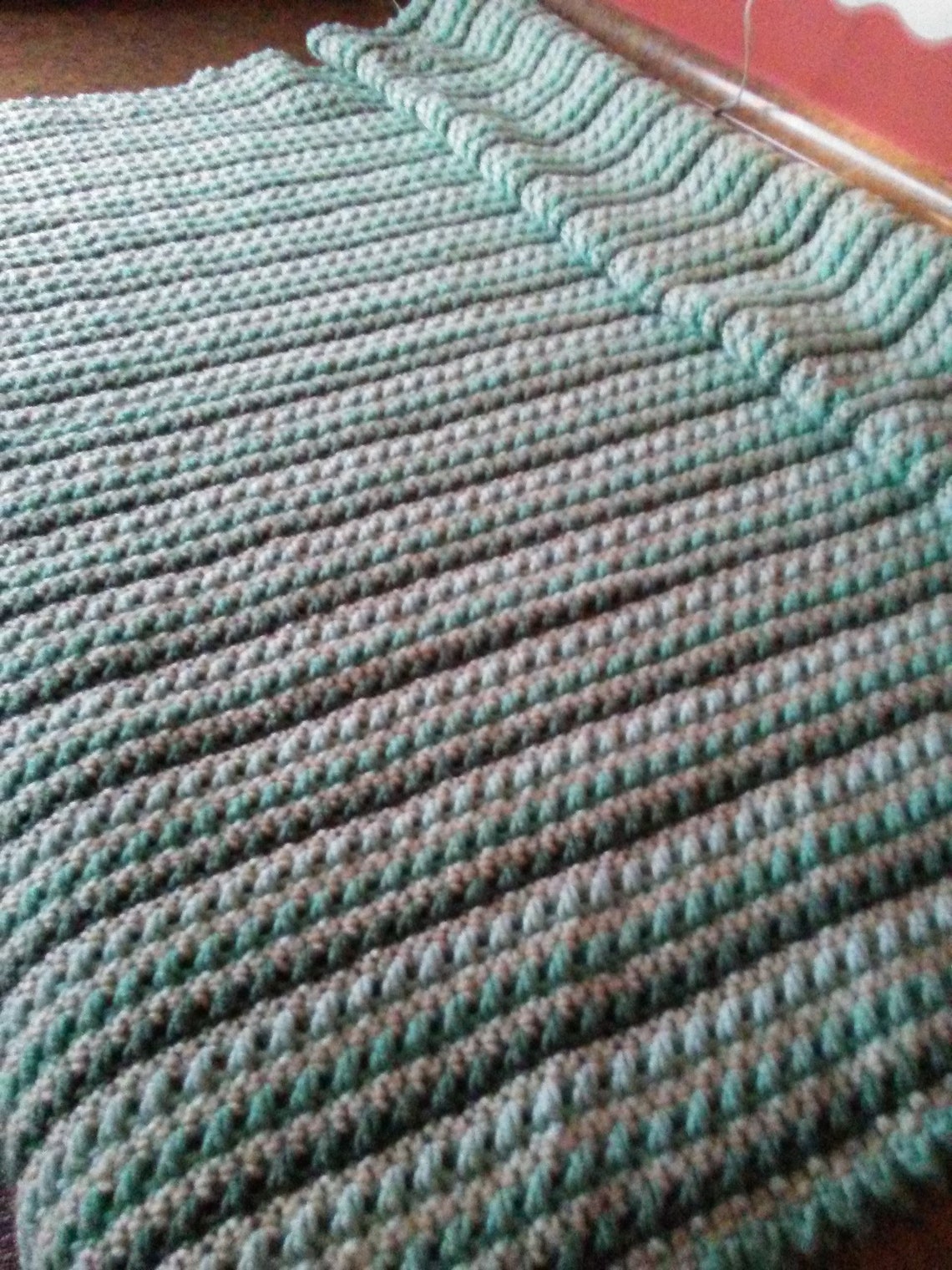 Beautiful Handmade Crocheted Afghan Done in Vstitch Etsy UK