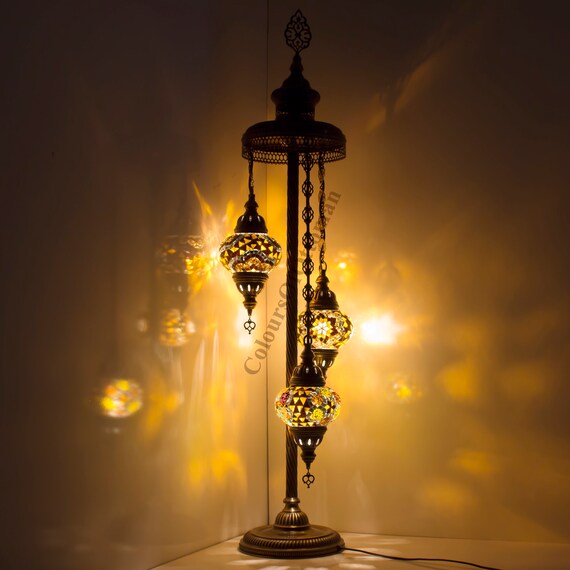 handmade mosaic floor lamp