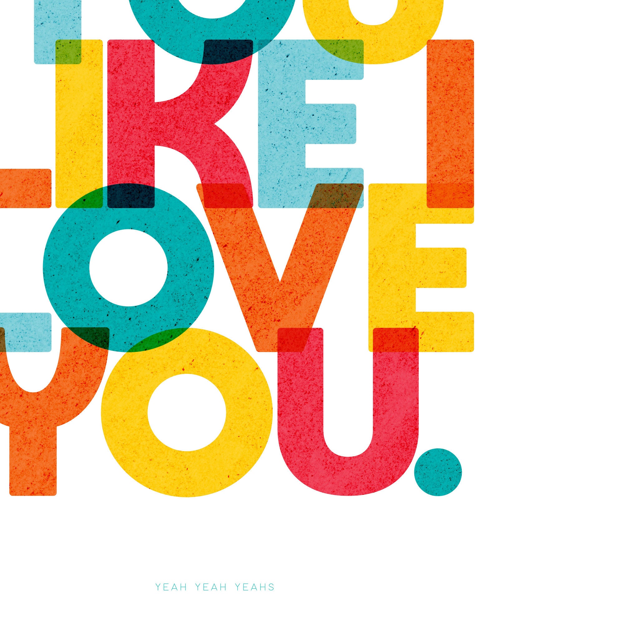 Maps Quote Lyric Print Yeah Yeah Yeahs Poster Wall Art Love Etsy