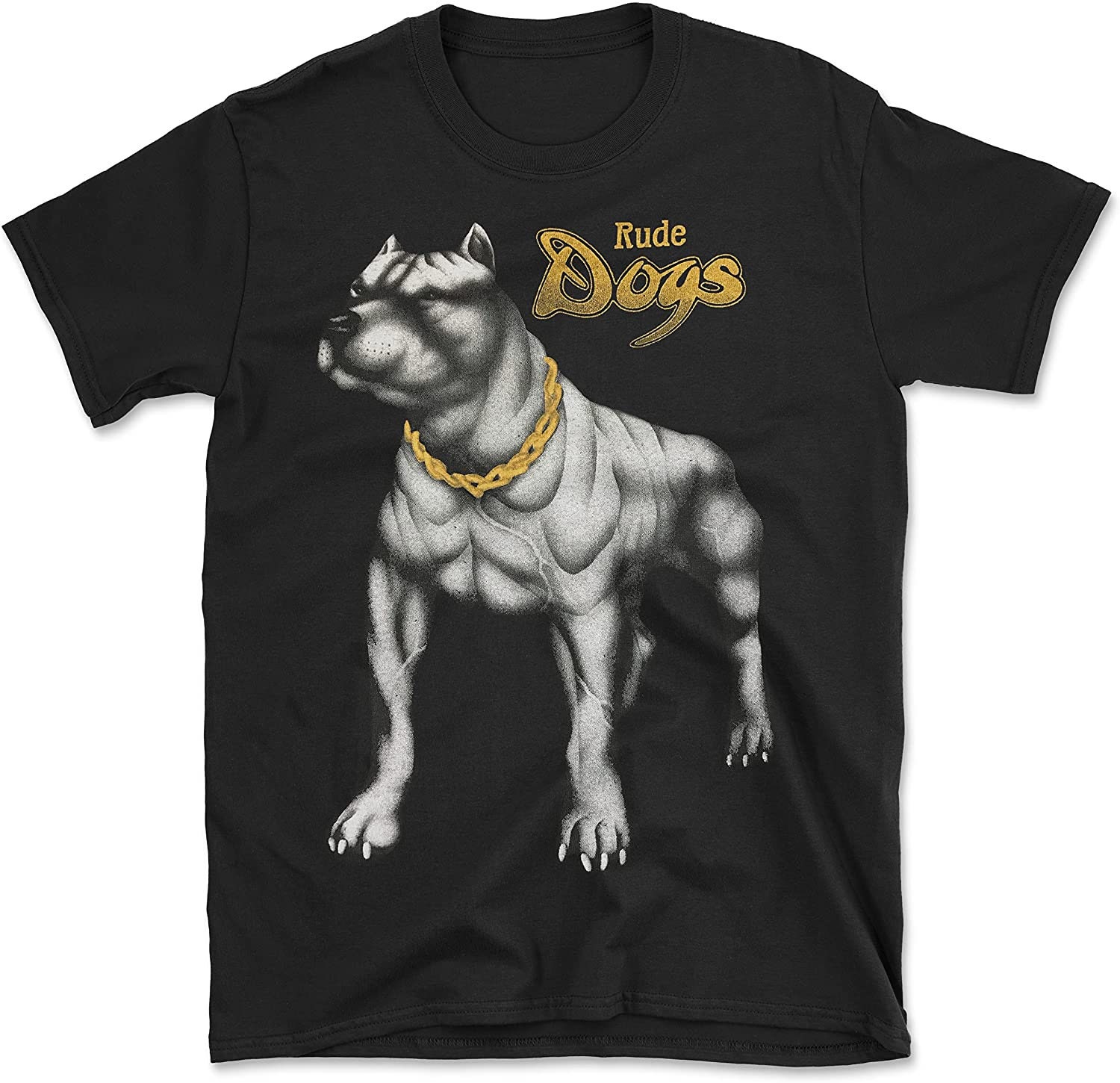 Rude Dogs 90's Streetwear Vintage Replica Pitbull T-Shirt