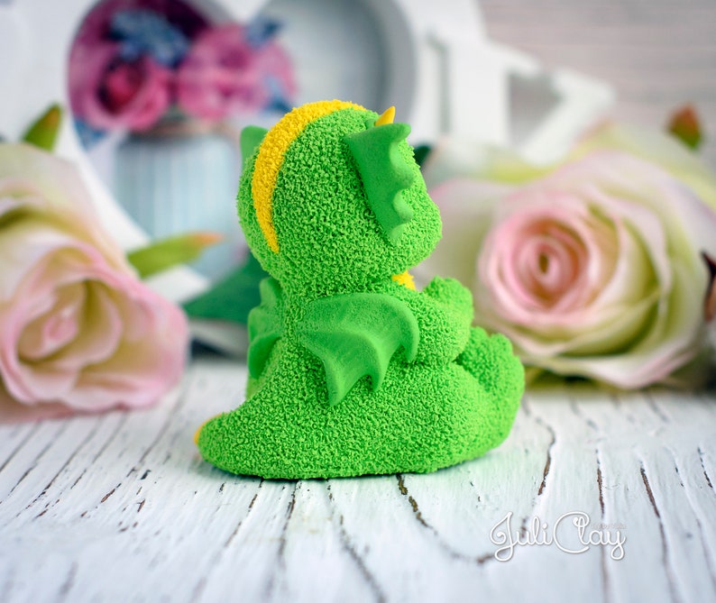 3D Silicone Mold Little Dragon for Soap Candle Gypsum Etsy