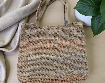 Tote bag made with recycled plastic bags | Market bag