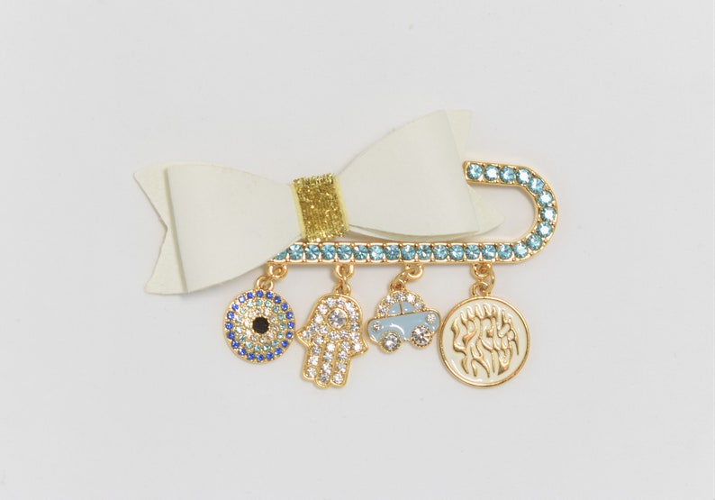 Chic Baby Pin Brooch Evil Eye Protection for Babies Stroller Pin Newborn Baby Gift