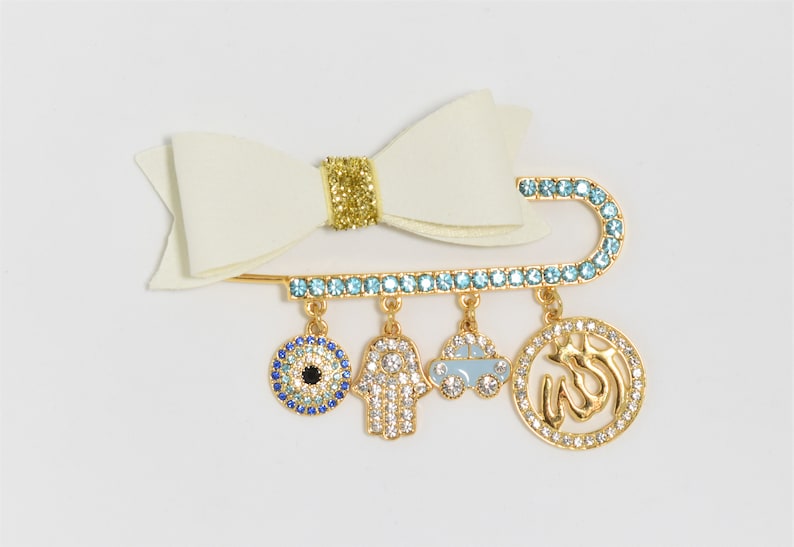 Chic Baby Pin Brooch Evil Eye Protection for Babies Stroller Pin Newborn Baby Gift