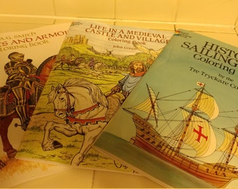 Vintage Dover Coloring Books